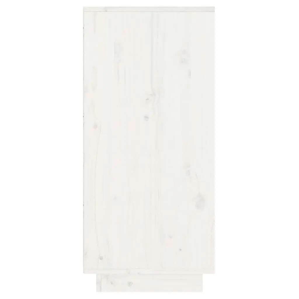 Console Cabinet White 60x34x75 cm Solid Wood Pine 813835