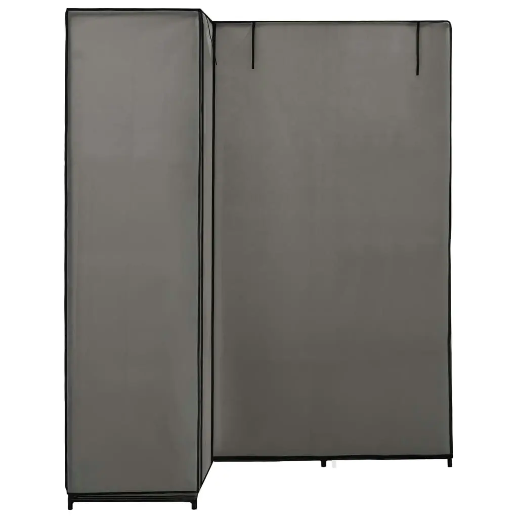 Corner Wardrobe Grey 130x87x169 cm 282452