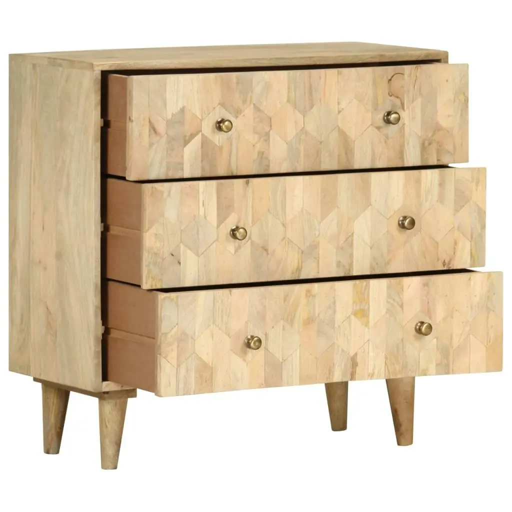 Drawer Cabinet 75x35x75 cm Solid Mango Wood 286140