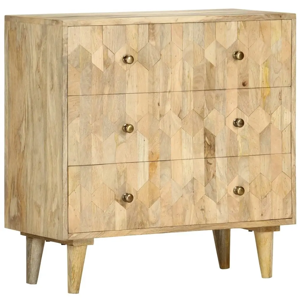 Drawer Cabinet 75x35x75 cm Solid Mango Wood 286140