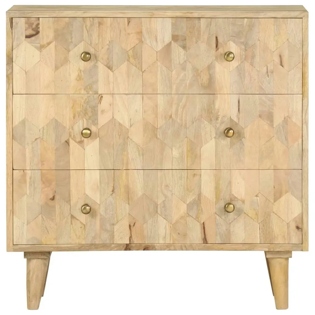 Drawer Cabinet 75x35x75 cm Solid Mango Wood 286140