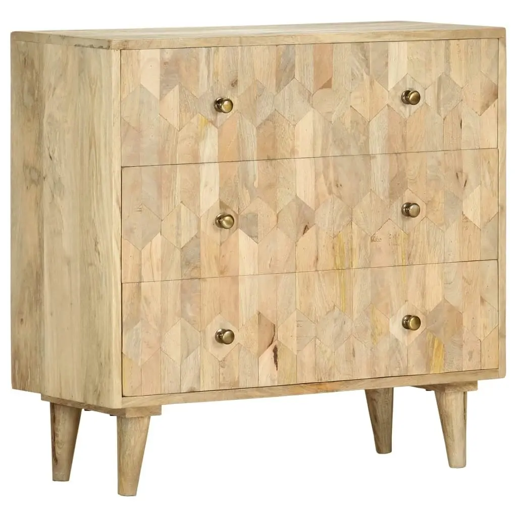 Drawer Cabinet 75x35x75 cm Solid Mango Wood 286140