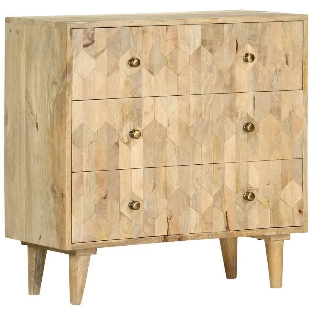 Drawer Cabinet 75x35x75 cm Solid Mango Wood 286140