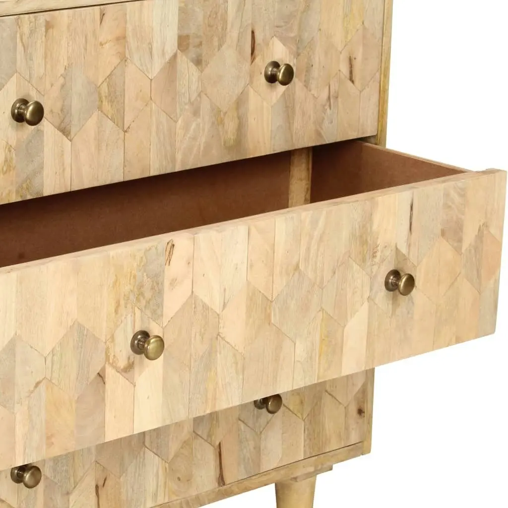 Drawer Cabinet 75x35x75 cm Solid Mango Wood 286140