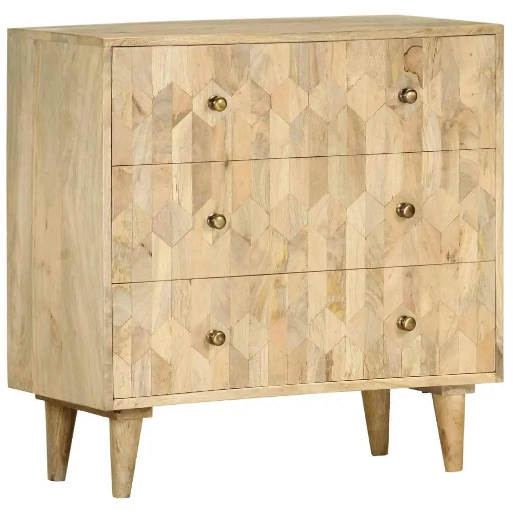 Drawer Cabinet 75x35x75 cm Solid Mango Wood 286140