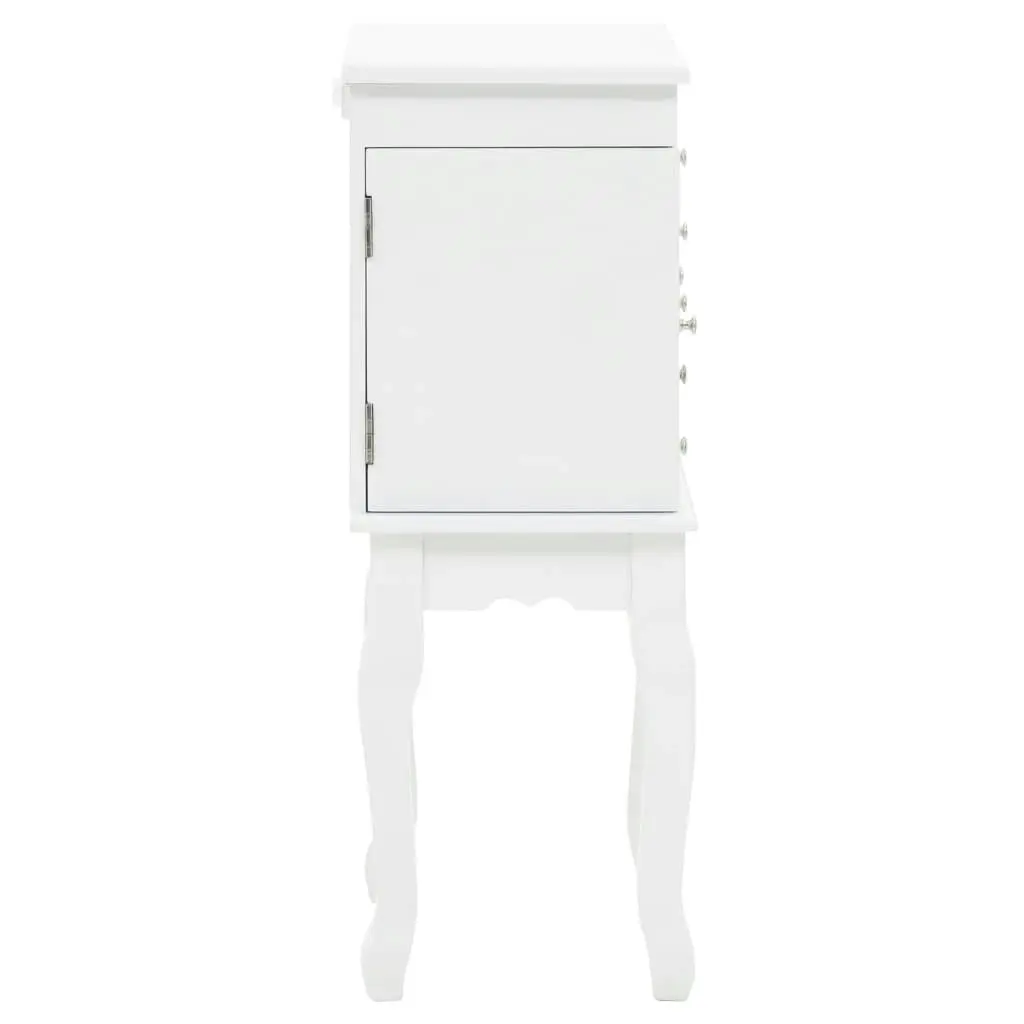 Free Standing Jewelery Cabinet White 246960