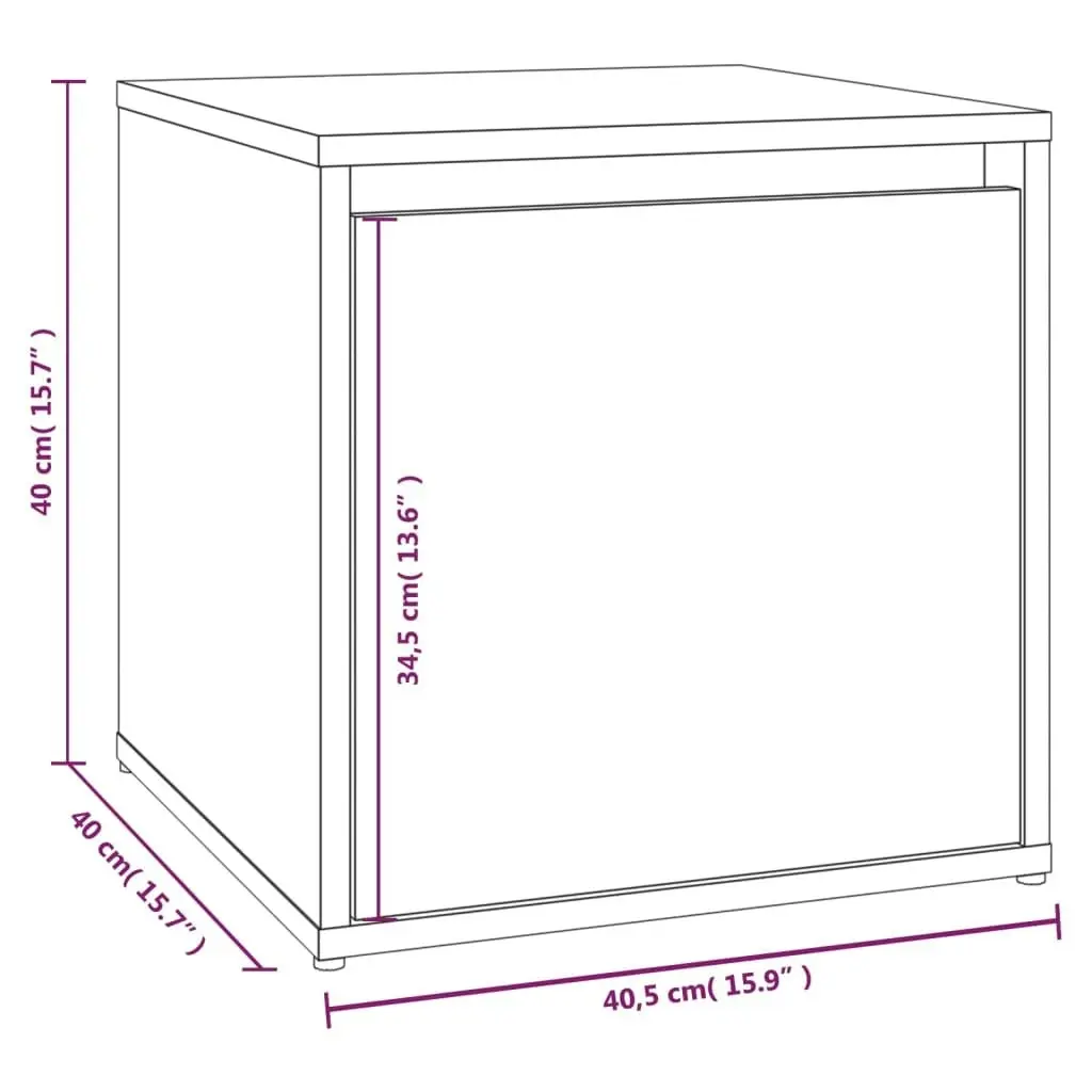 Hallway Furniture Set Smoked Oak Engineered Wood 3120194