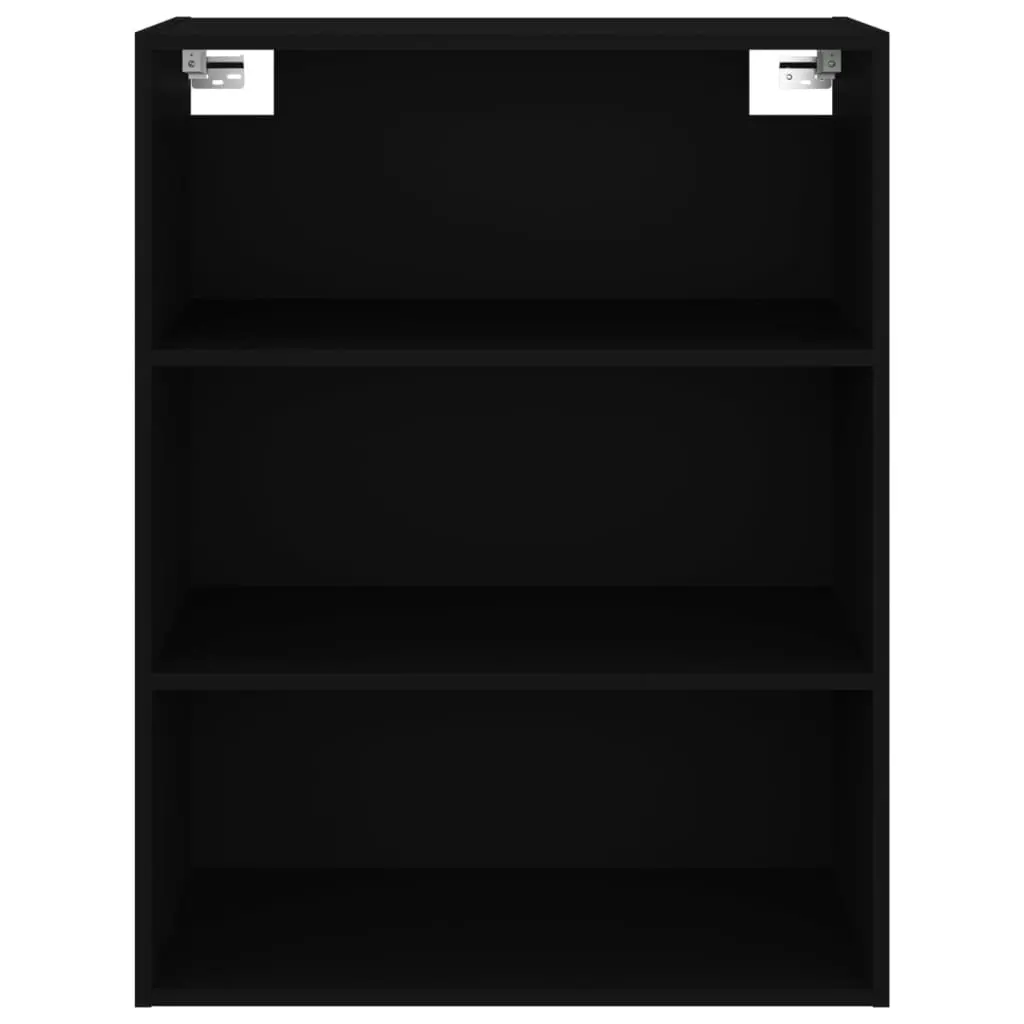 Hanging Wall Cabinet Black 69.5x32.5x90 cm 812313