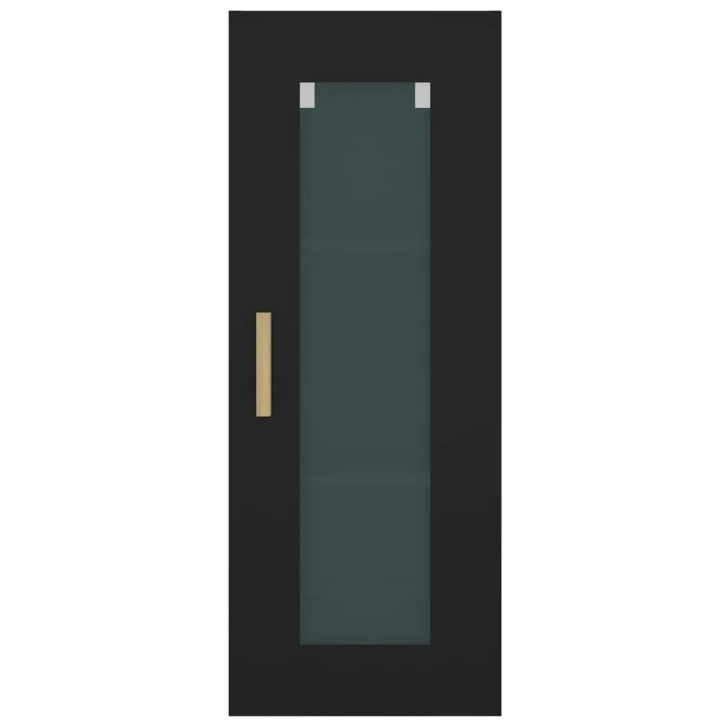 Hanging Wall Cabinet Black 34.5x34x90 cm 812448