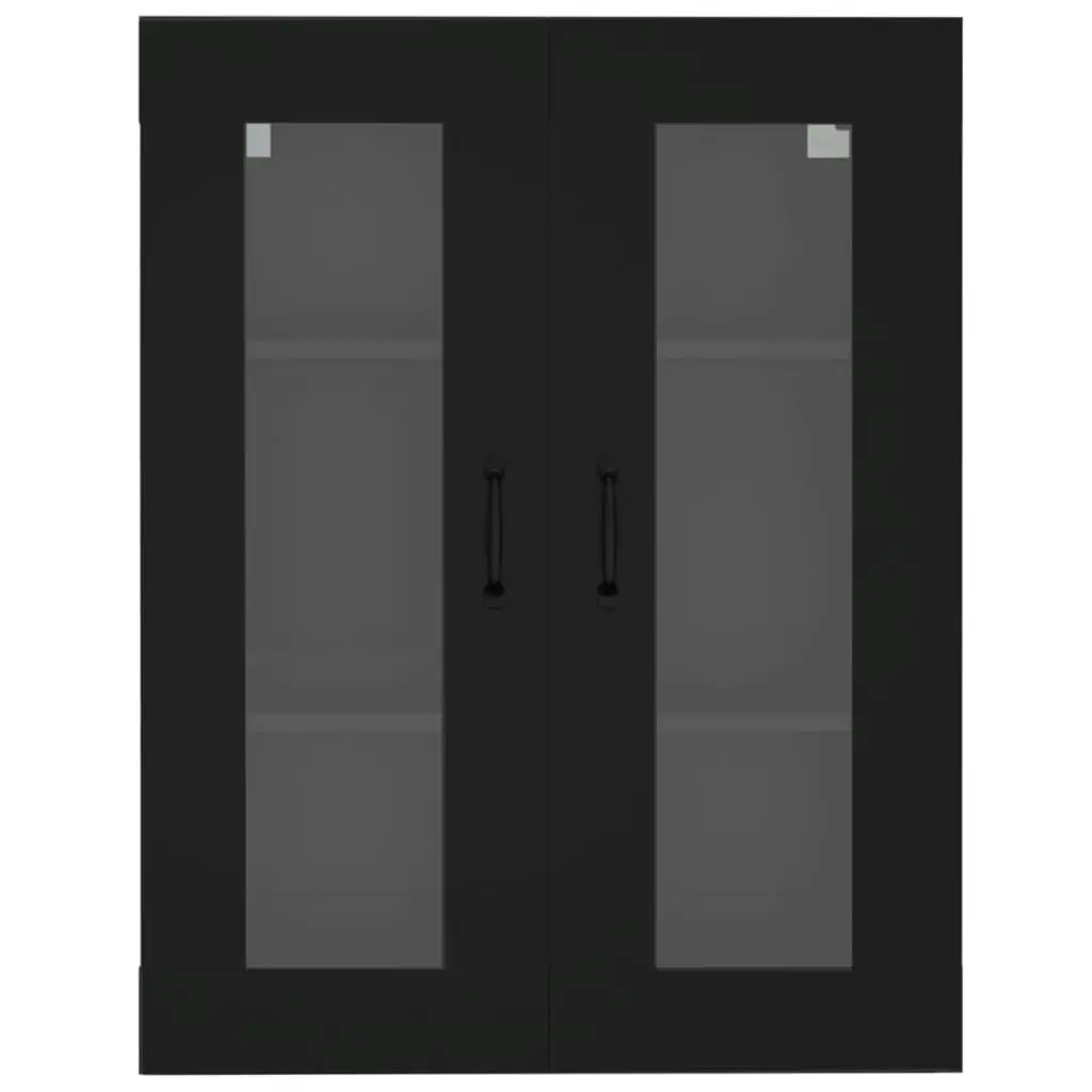 Hanging Wall Cabinet Black 69.5x34x90 cm 812286