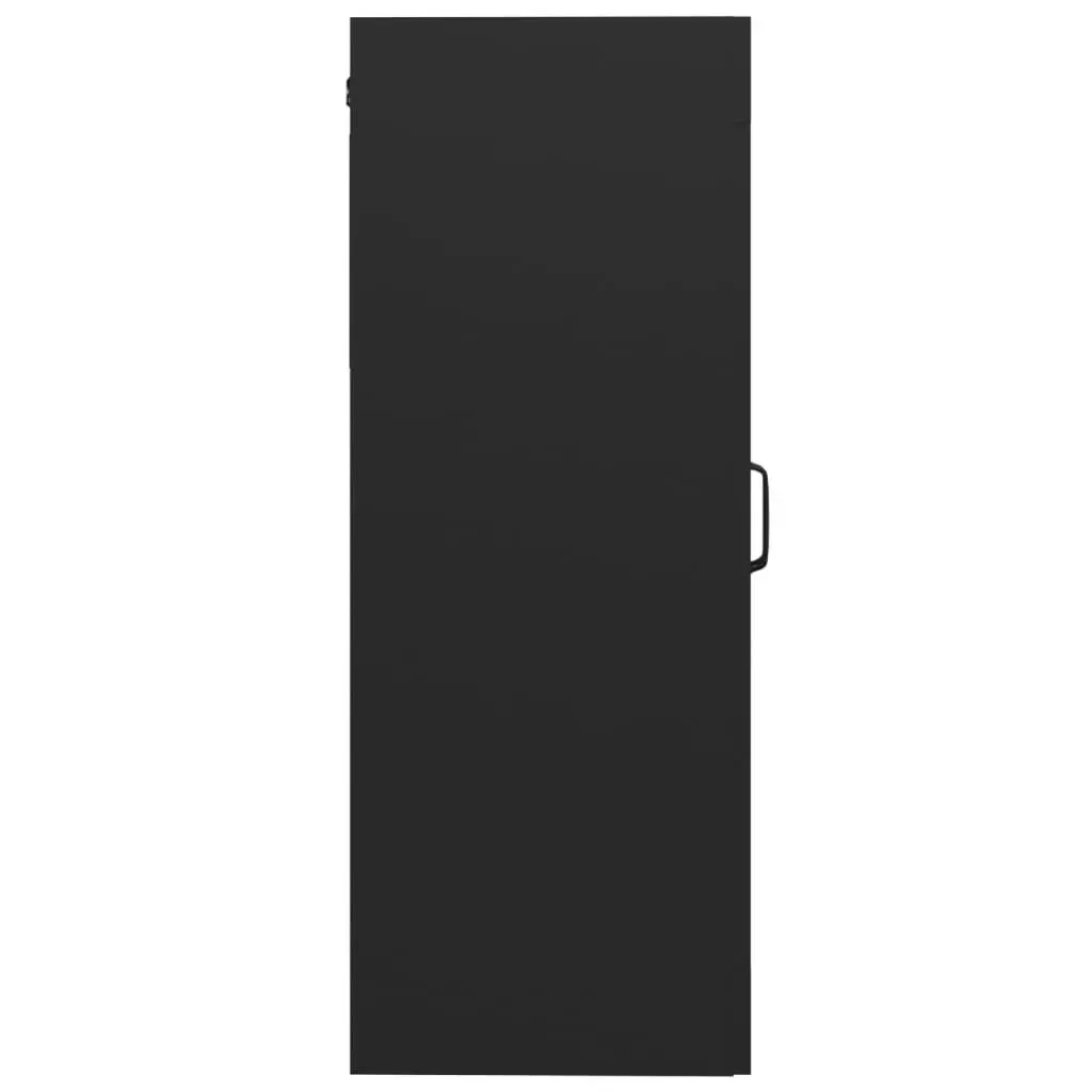 Hanging Wall Cabinet Black 69.5x34x90 cm 812286