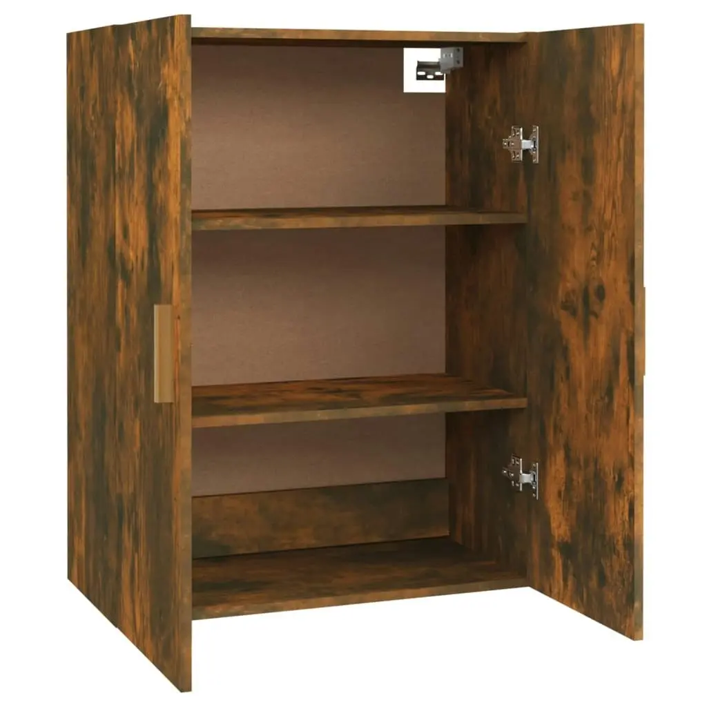 Hanging Wall Cabinet Smoked Oak 69.5x34x90 cm 817381