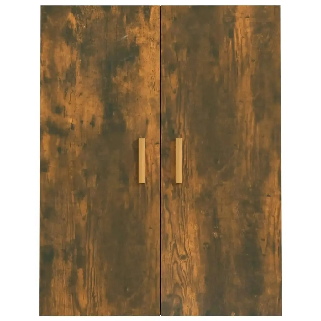 Hanging Wall Cabinet Smoked Oak 69.5x34x90 cm 817381