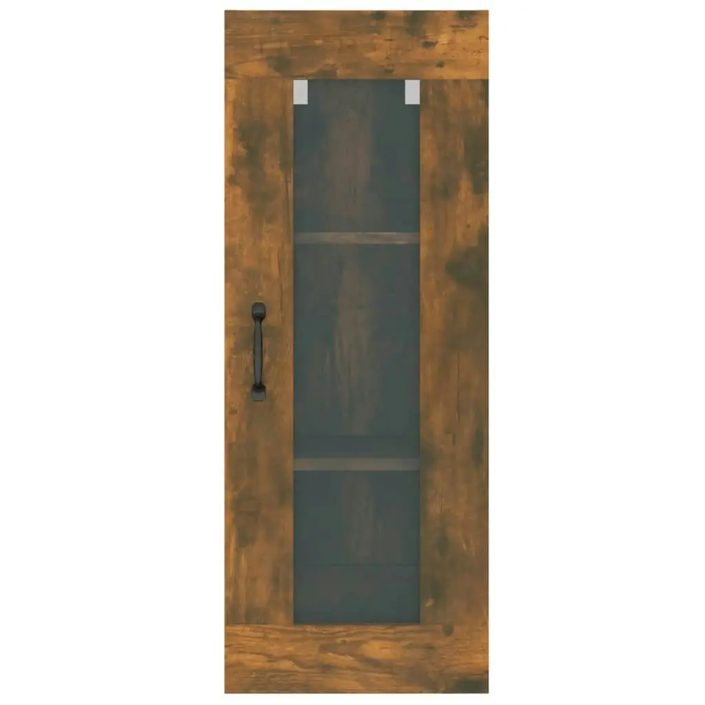 Hanging Wall Cabinet Smoked Oak 34.5x34x90 cm 817447