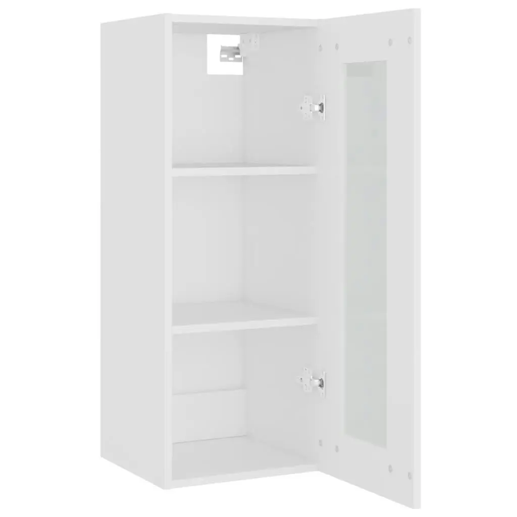 Hanging Wall Cabinet White 34.5x34x90 cm 812447