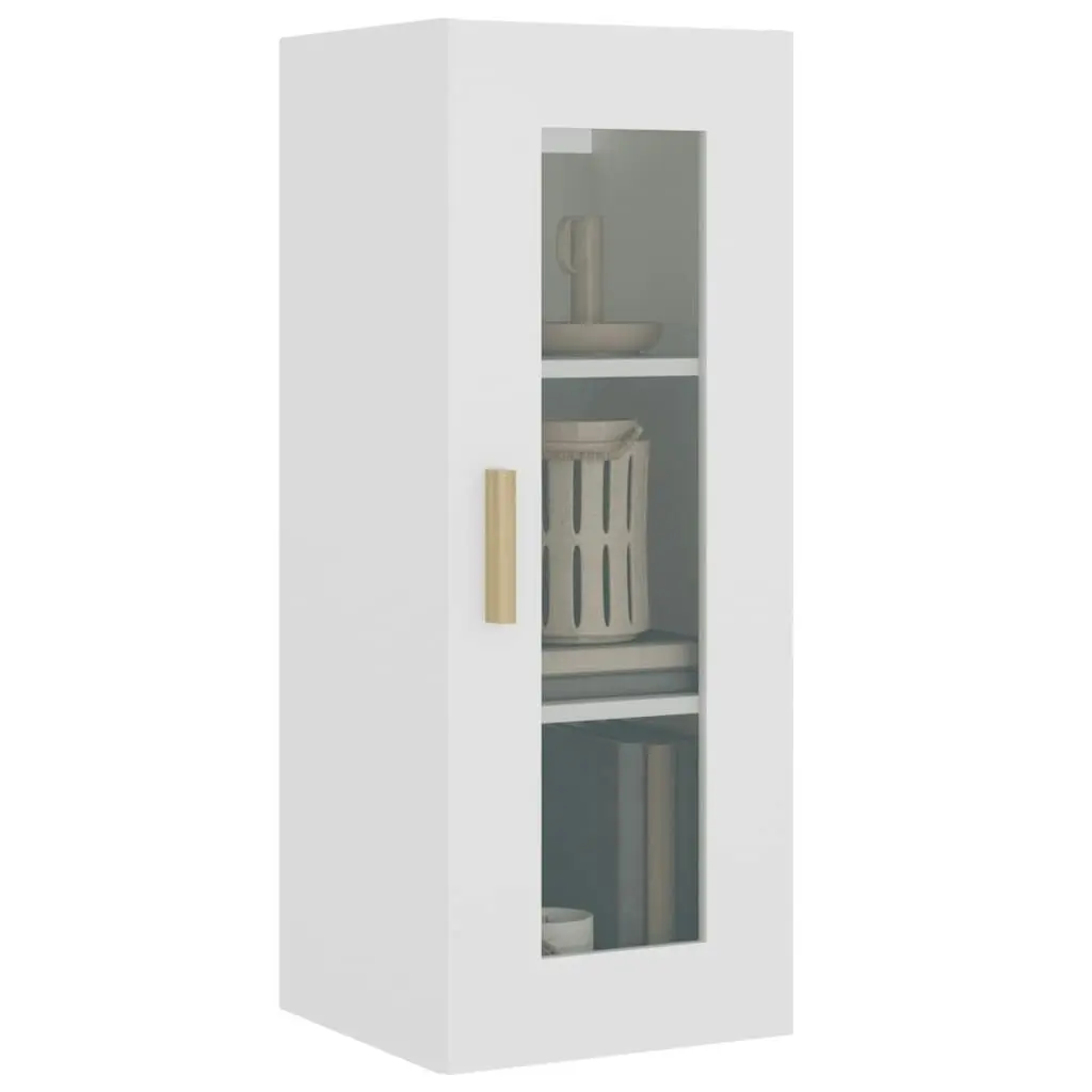 Hanging Wall Cabinet White 34.5x34x90 cm 812447