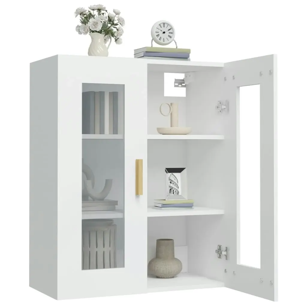 Hanging Wall Cabinet White 69.5x34x90 cm 812276