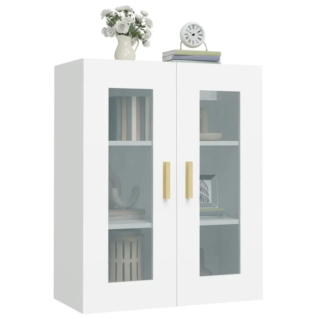 Hanging Wall Cabinet White 69.5x34x90 cm 812276