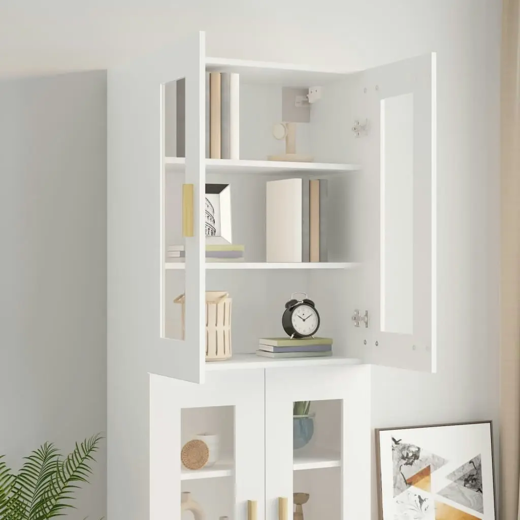 Hanging Wall Cabinet White 69.5x34x90 cm 812276