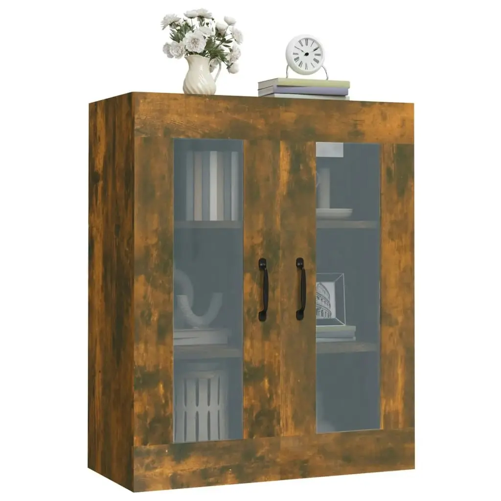 Hanging Wall Cabinet Smoked Oak 69.5x34x90 cm 817390