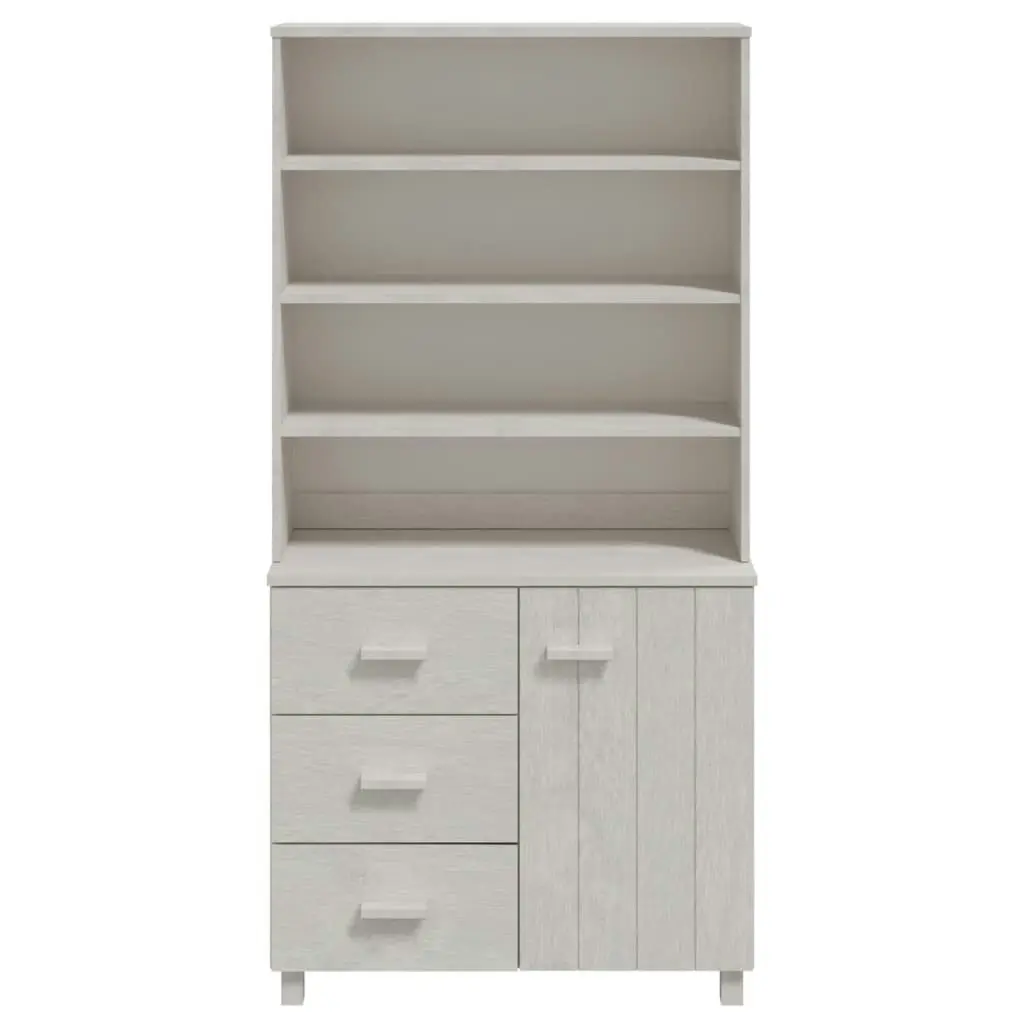 Highboard "HAMAR" Solid Wood Pine White 3100923