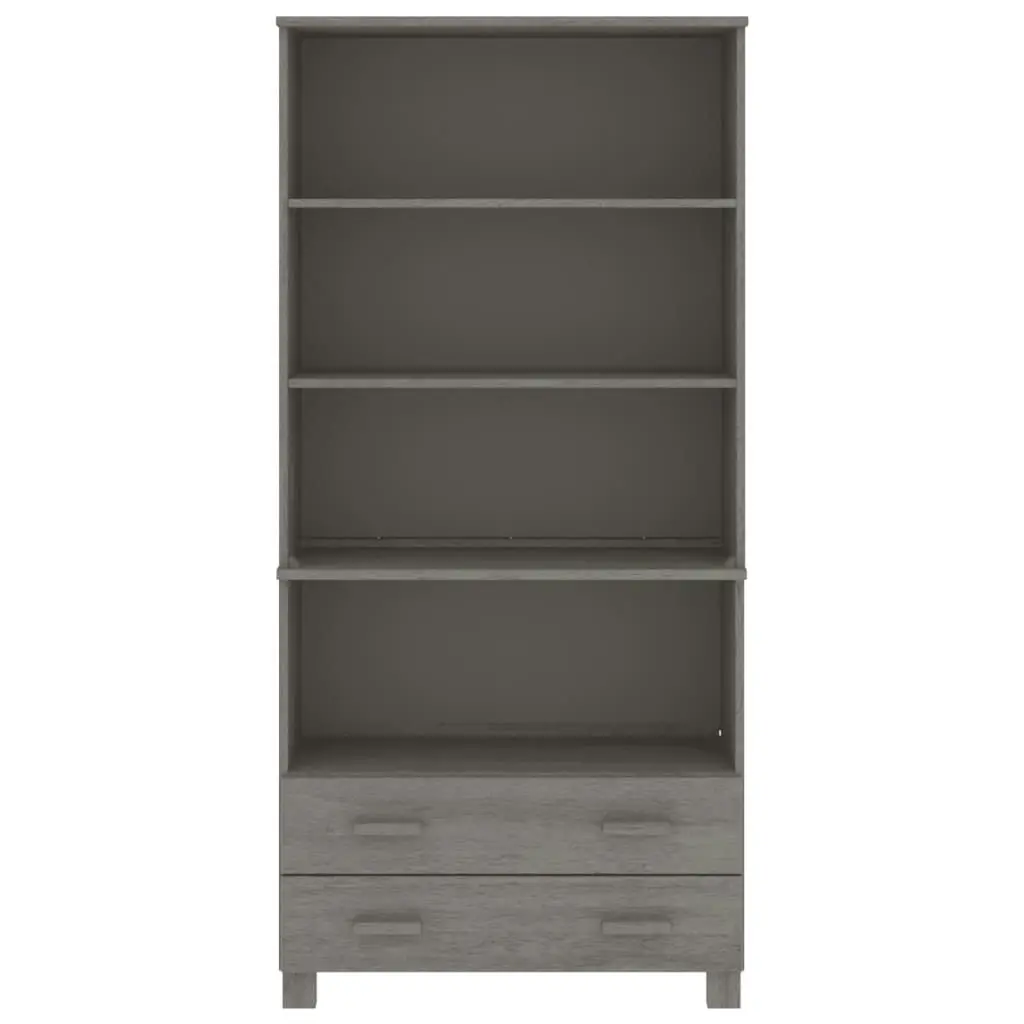 Highboard "HAMAR" Solid Wood Pine Light Grey 3100937