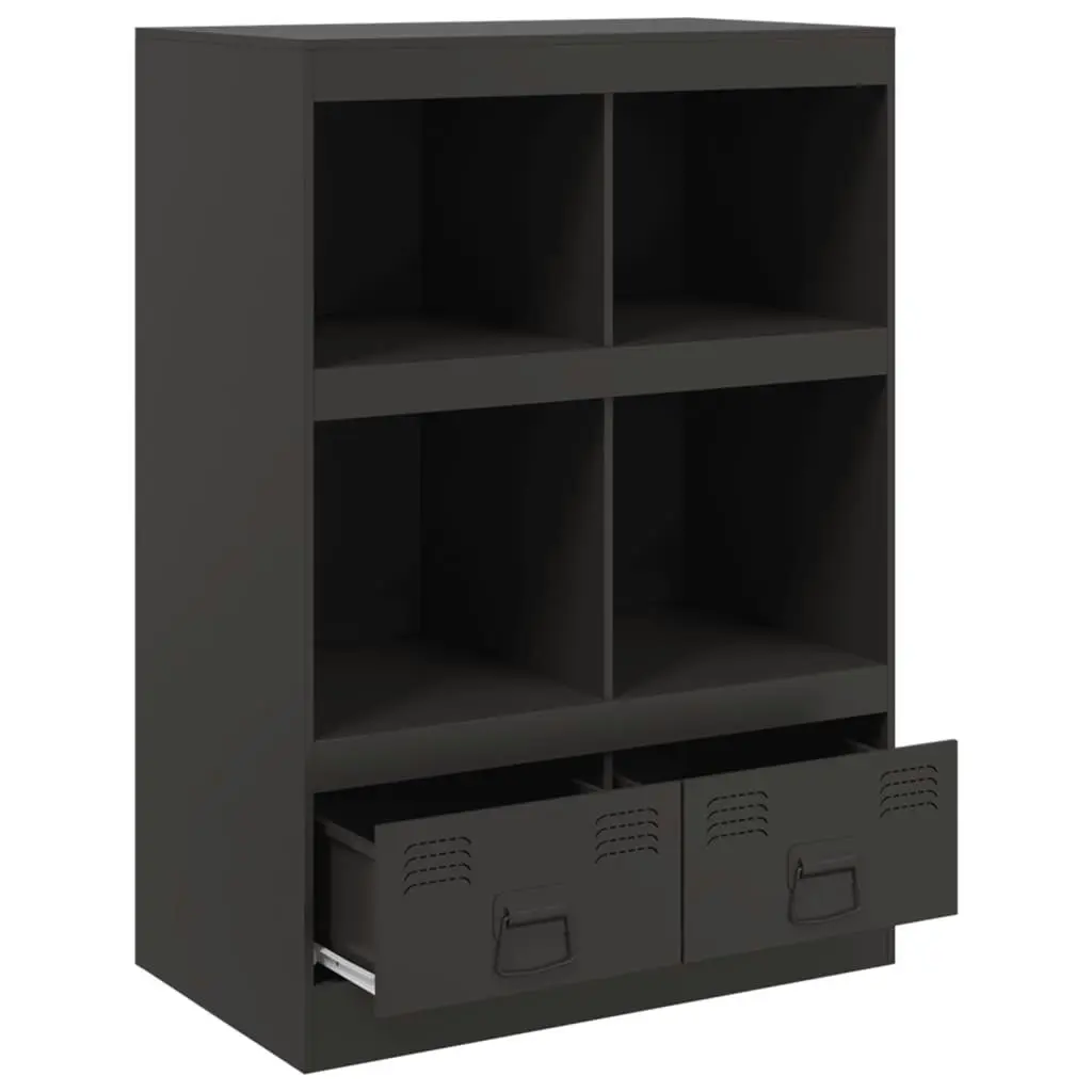 Highboard Black 67x39x95 cm Steel 841799