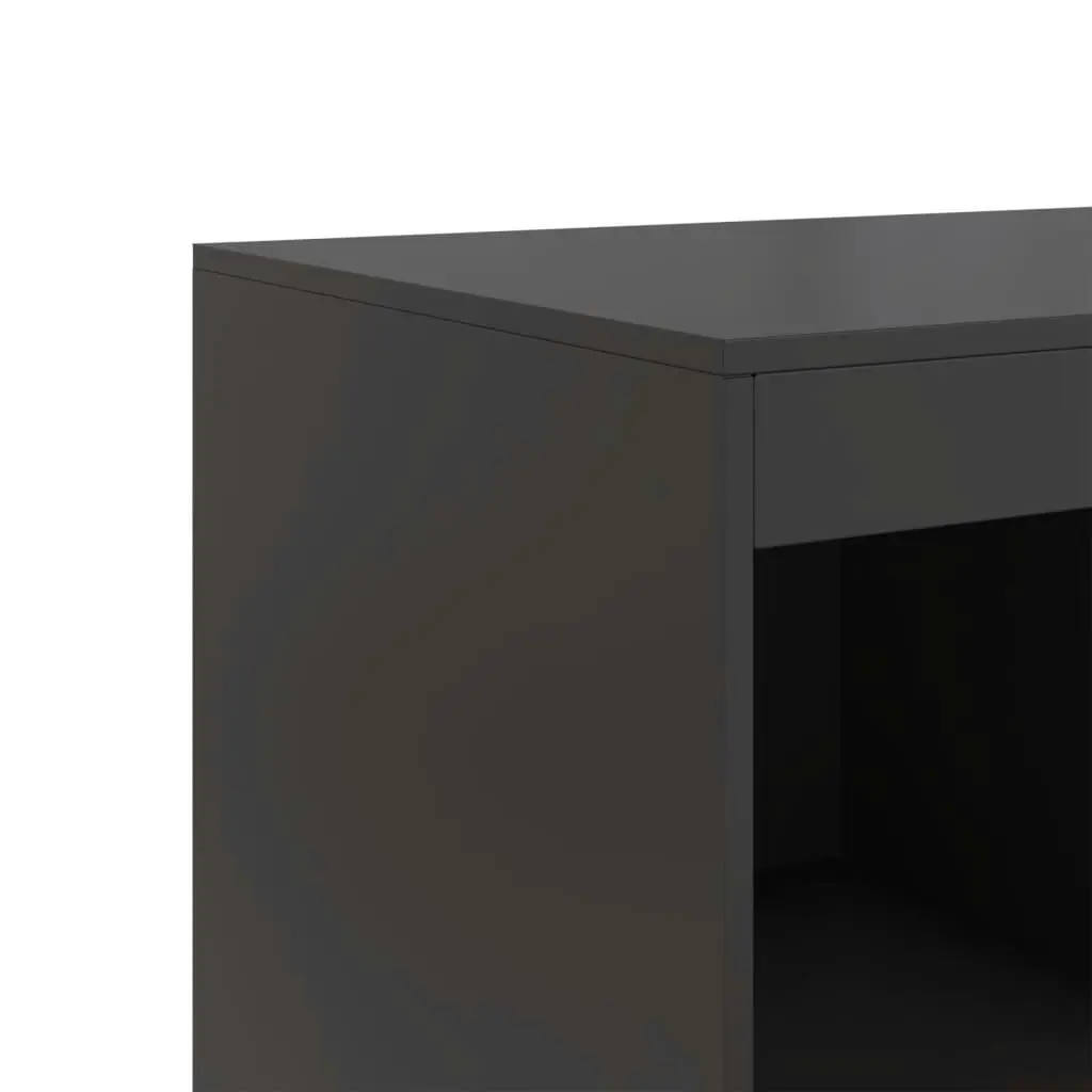 Highboard Black 67x39x95 cm Steel 841799