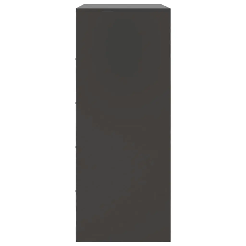 Highboard Black 67x39x95 cm Steel 841799