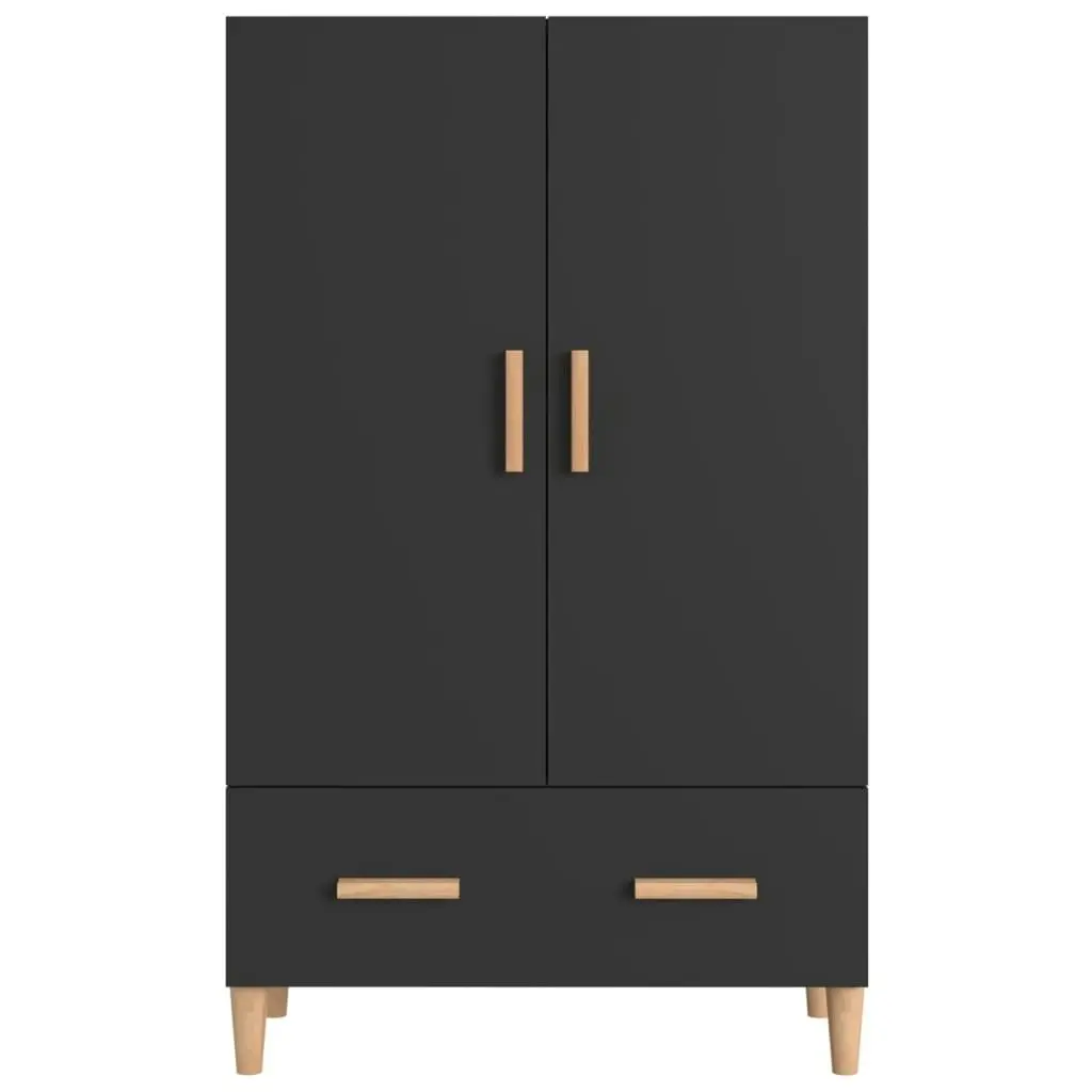 Highboard Black 70x31x115 cm Engineered Wood 812529