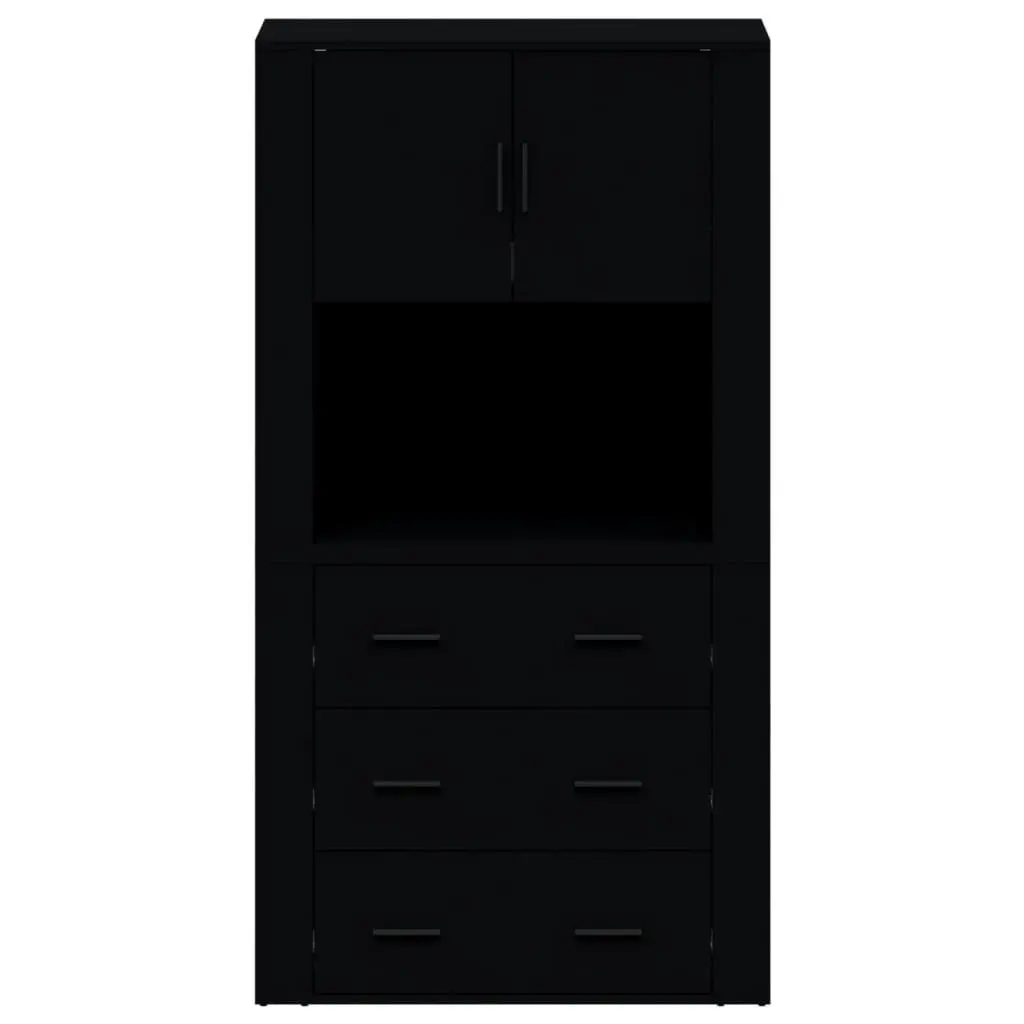 Highboard Black Engineered Wood 3185384