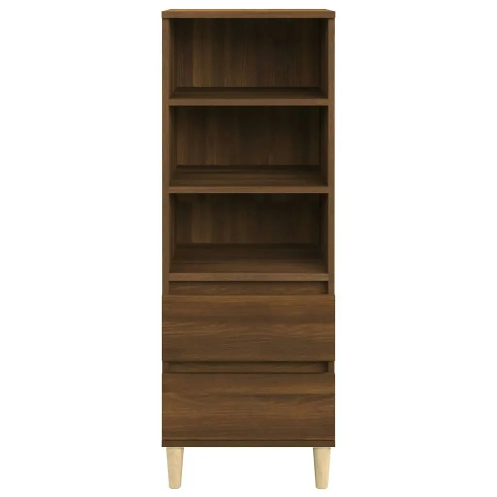 Highboard Brown Oak 40x36x110 cm Engineered Wood 821243