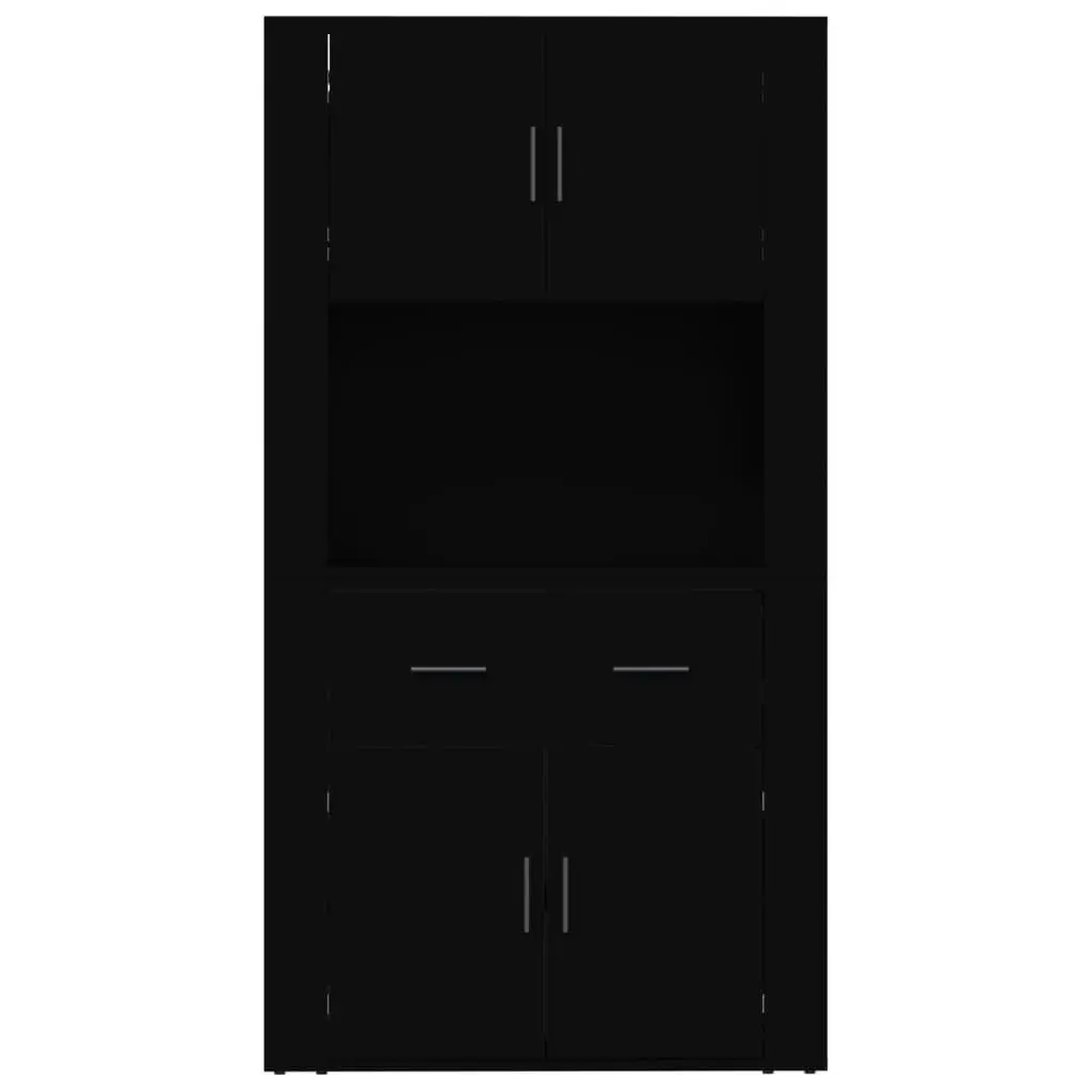 Highboard Black Engineered Wood 3185368