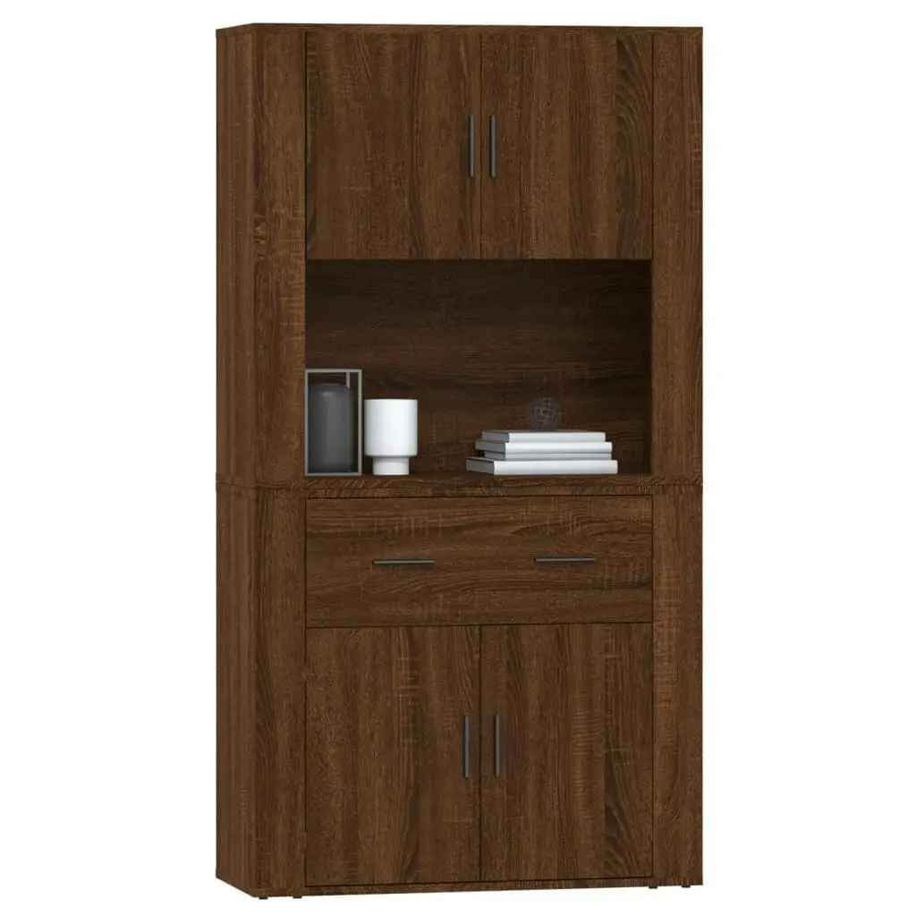 Highboard Brown Oak Engineered Wood 3185374