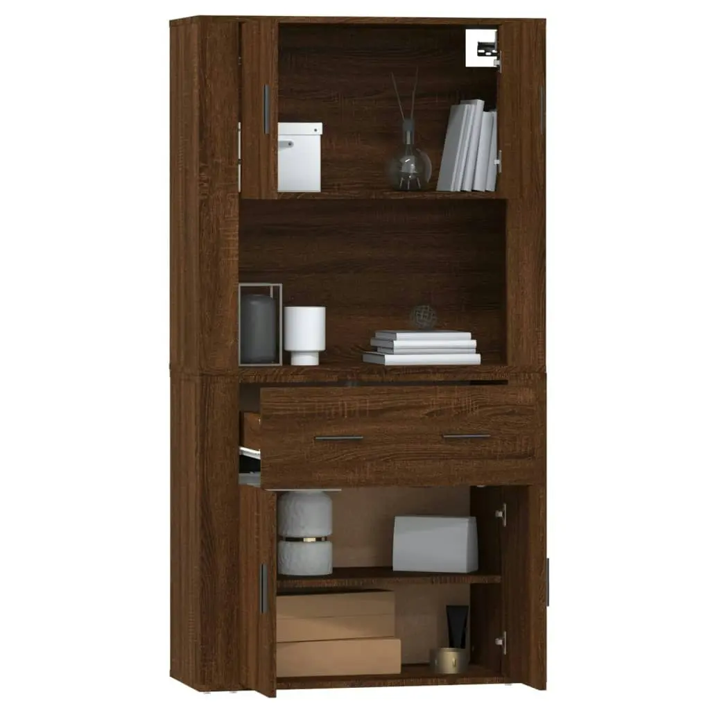 Highboard Brown Oak Engineered Wood 3185374