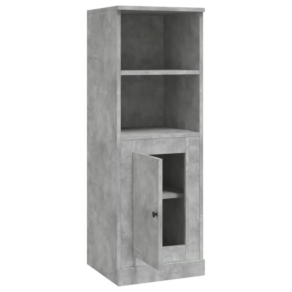 Highboard Concrete Grey 36x35.5x103.5 cm Engineered Wood 816324