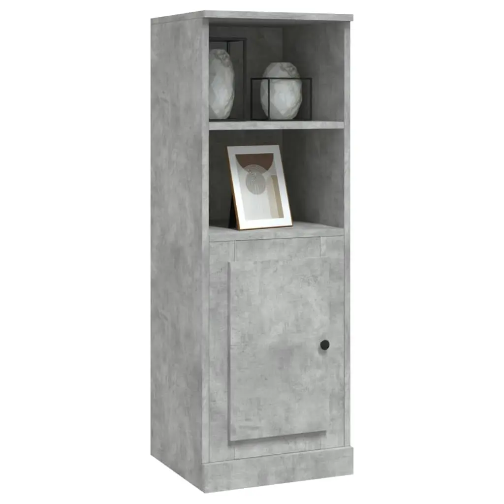 Highboard Concrete Grey 36x35.5x103.5 cm Engineered Wood 816324