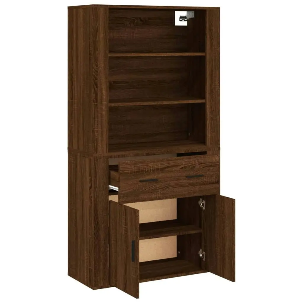 Highboard Brown Oak Engineered Wood 3185382