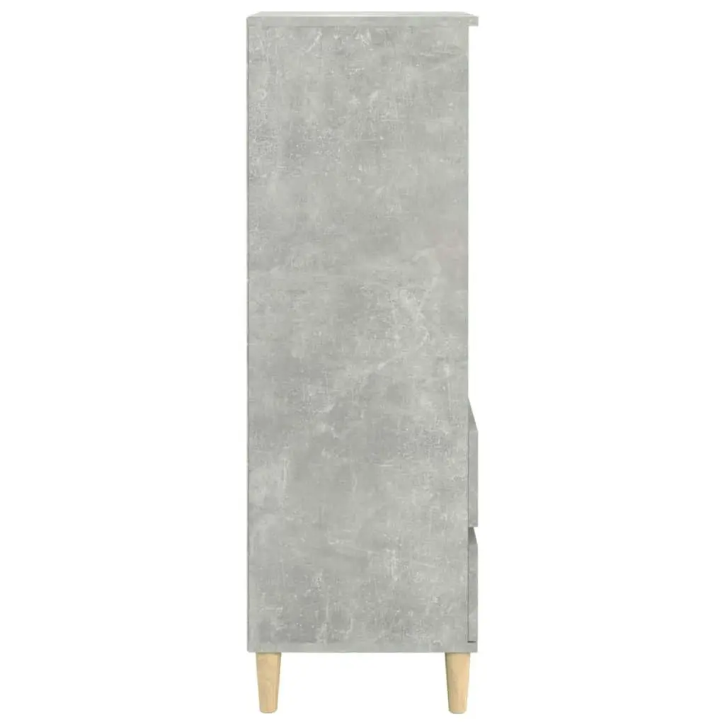 Highboard Concrete Grey 40x36x110 cm Engineered Wood 821240