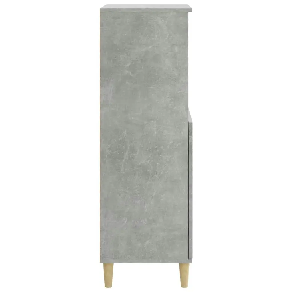 Highboard Concrete Grey 60x36x110 cm Engineered Wood 821224