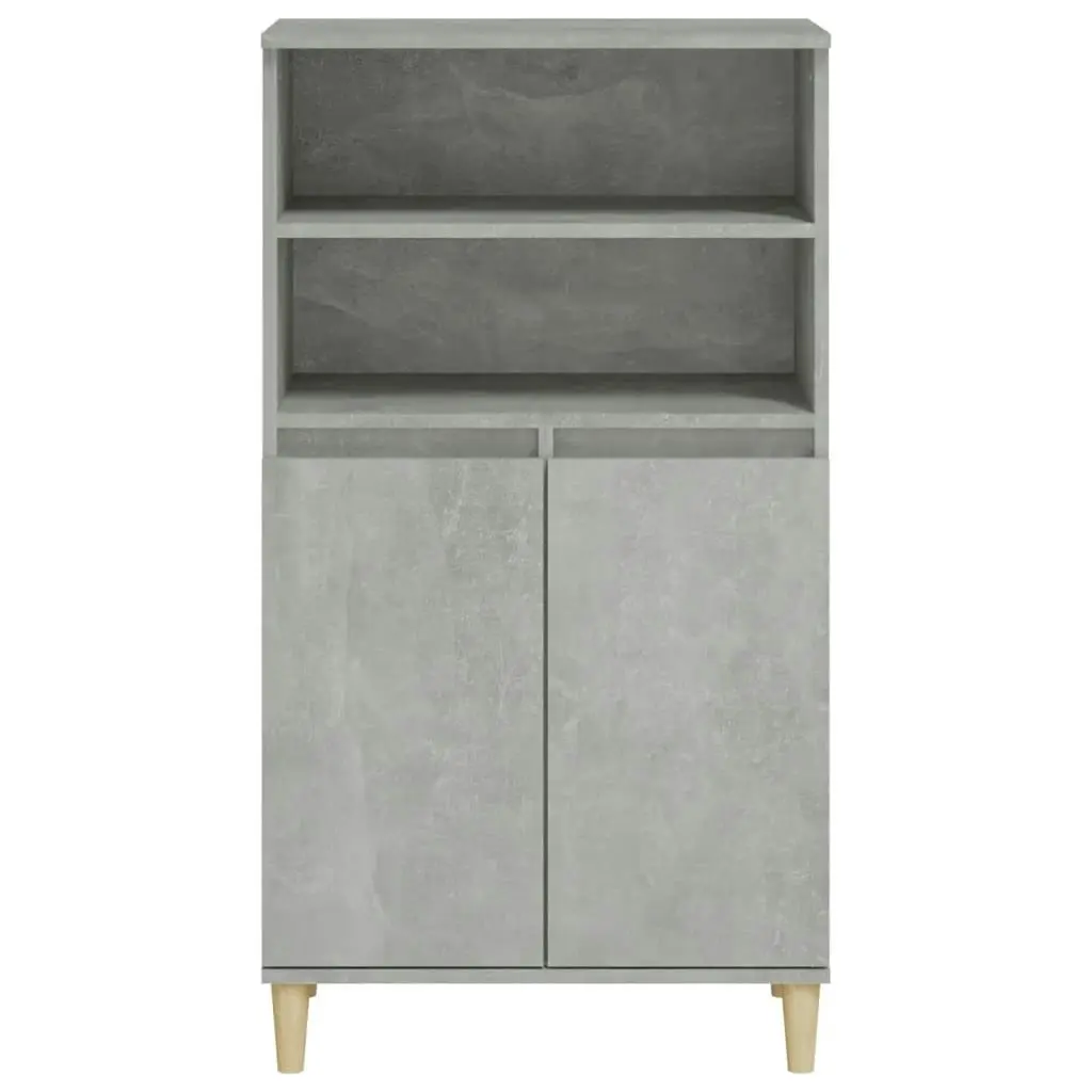 Highboard Concrete Grey 60x36x110 cm Engineered Wood 821224