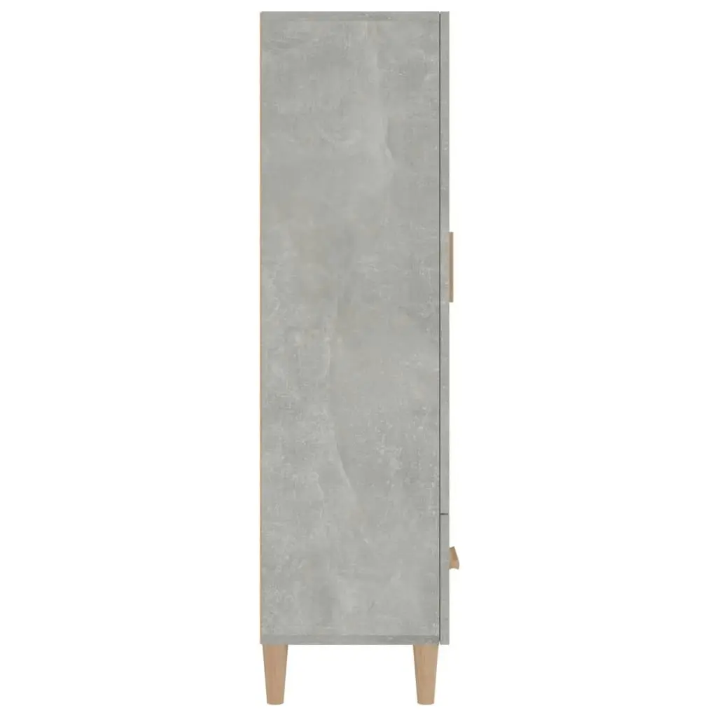 Highboard Concrete Grey 70x31x115 cm Engineered Wood 812532