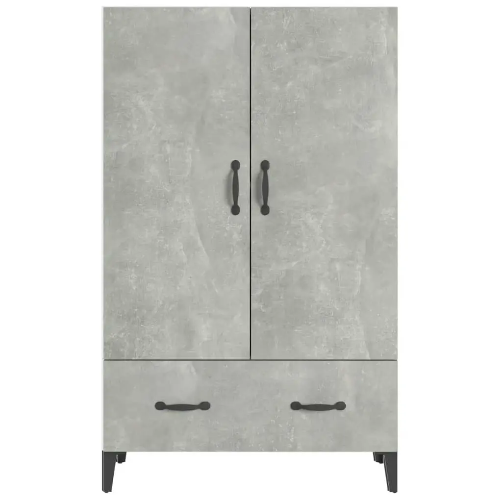 Highboard Concrete Grey 70x31x115 cm Engineered Wood 812541