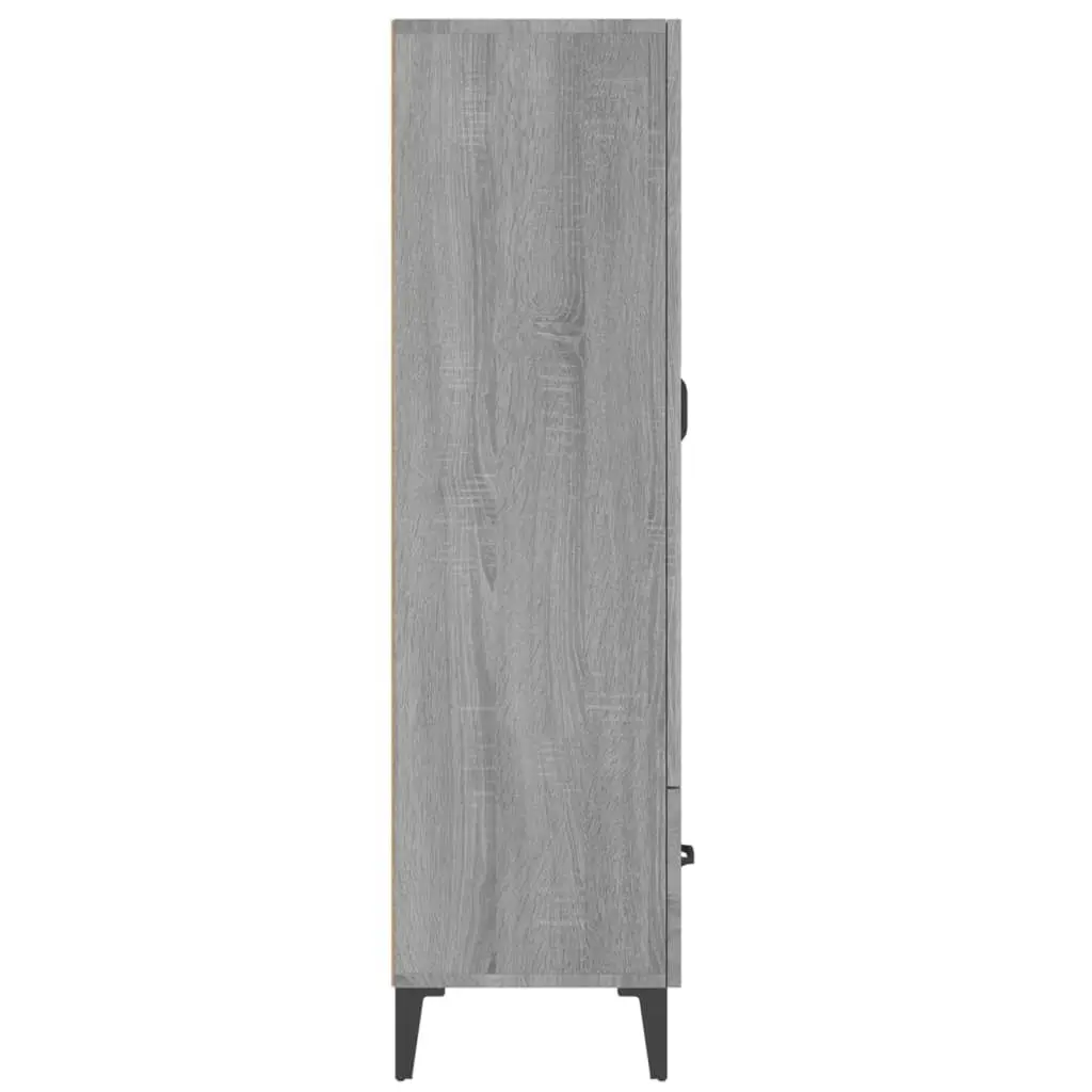 Highboard Grey Sonoma 70x31x115 cm Engineered Wood 817475