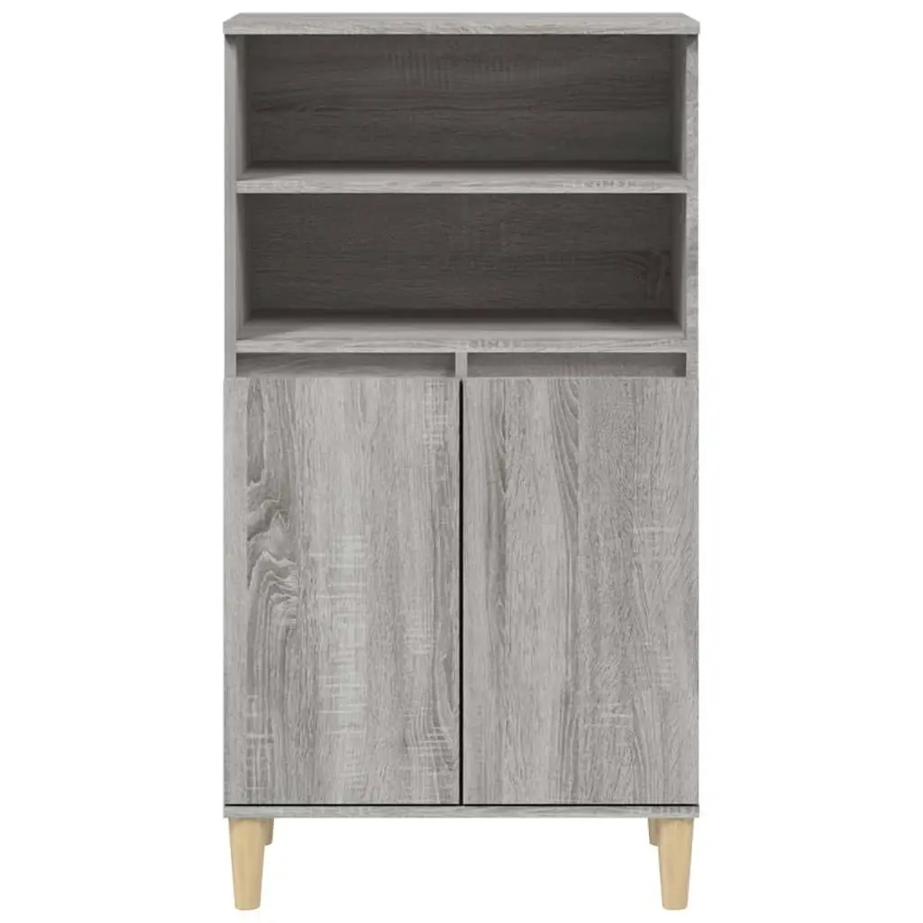 Highboard Grey Sonoma 60x36x110 cm Engineered Wood 821226