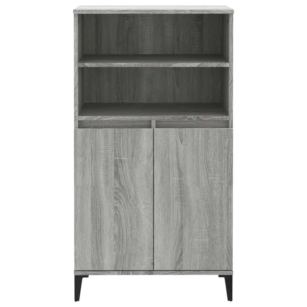 Highboard Grey Sonoma 60x36x110 cm Engineered Wood 821234