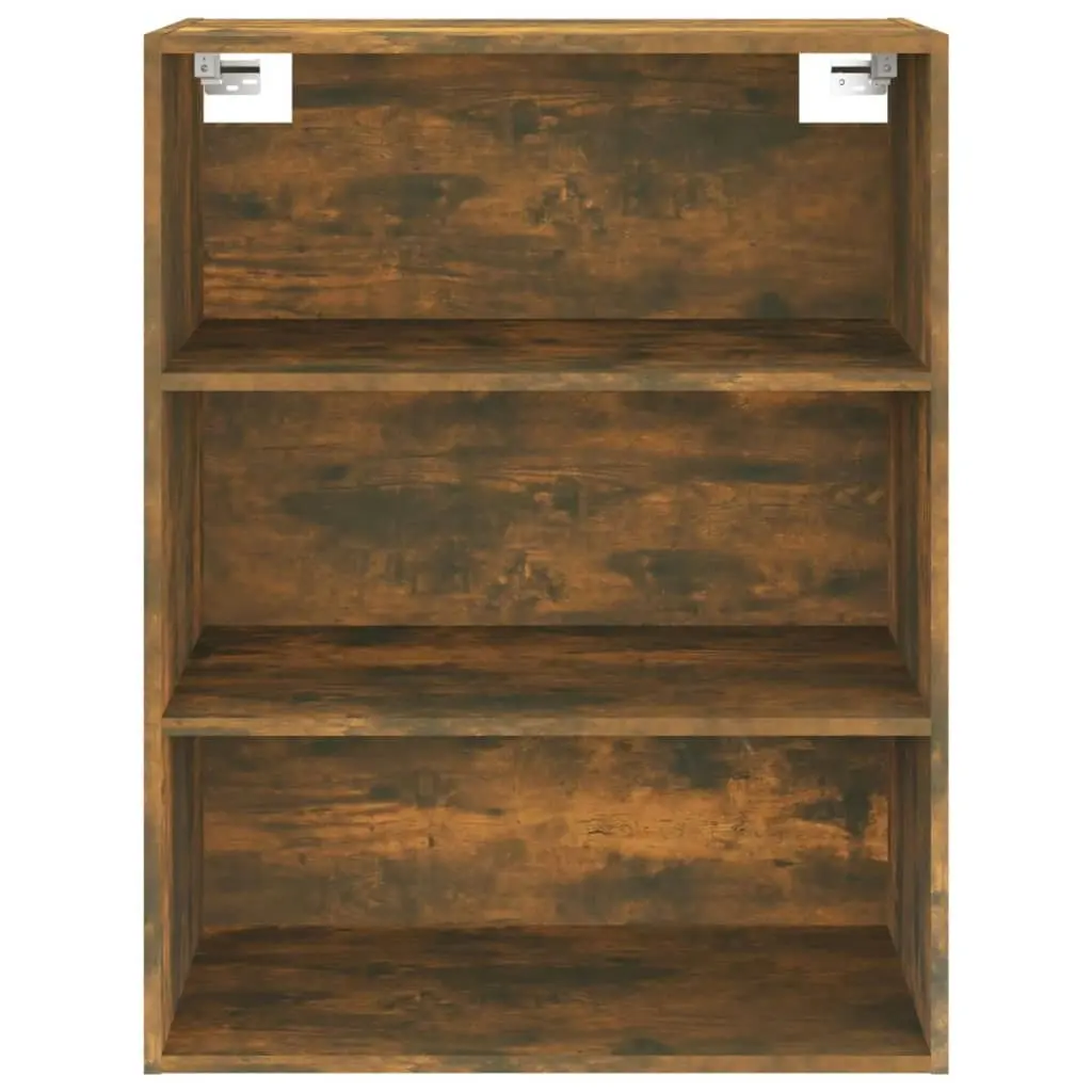 Hanging Wall Cabinet Smoked Oak 69.5x32.5x90 cm 817399