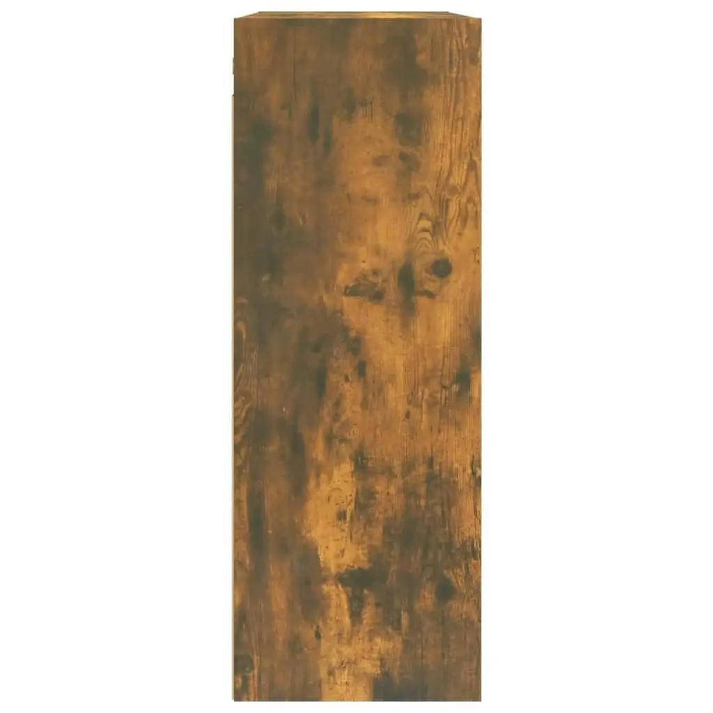 Hanging Wall Cabinet Smoked Oak 69.5x32.5x90 cm 817399