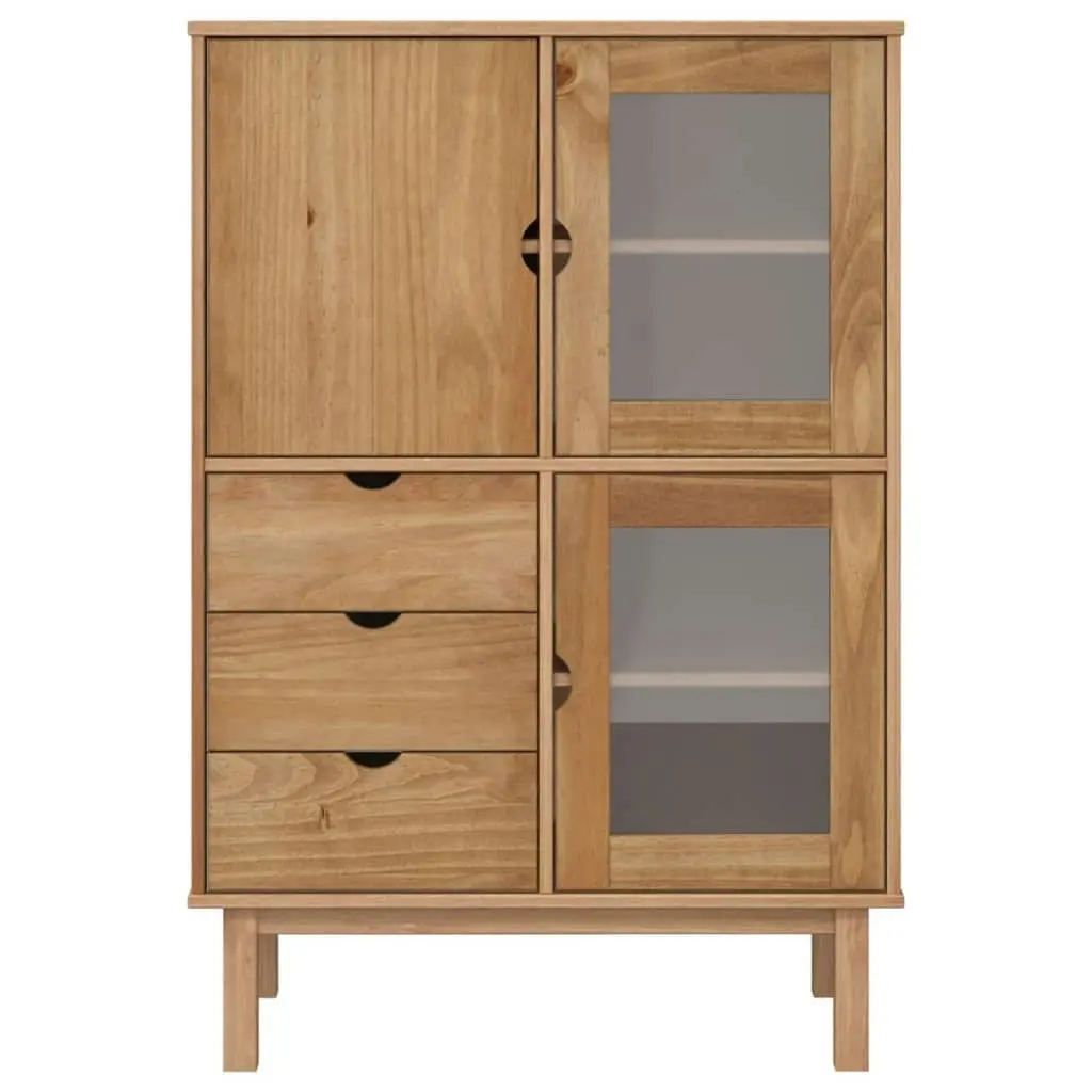 Highboard OTTA 85x43x125 cm Solid Wood Pine 351306