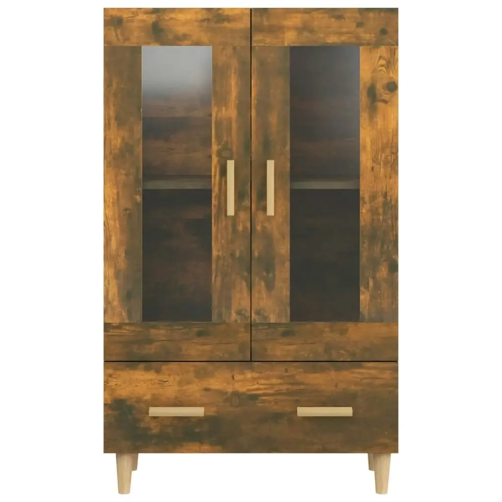 Highboard Smoked Oak 70x31x115 cm Engineered Wood 817477